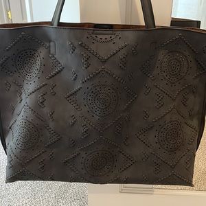 Black and brown tote. Great condition
